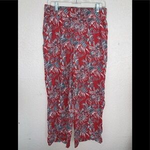 𝅺NEW Loft Small Petites Floral Pocketed Pants Dx